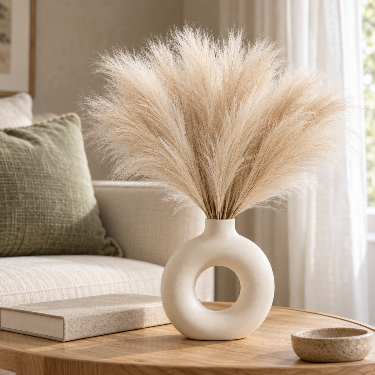 Faux Pampas Stems