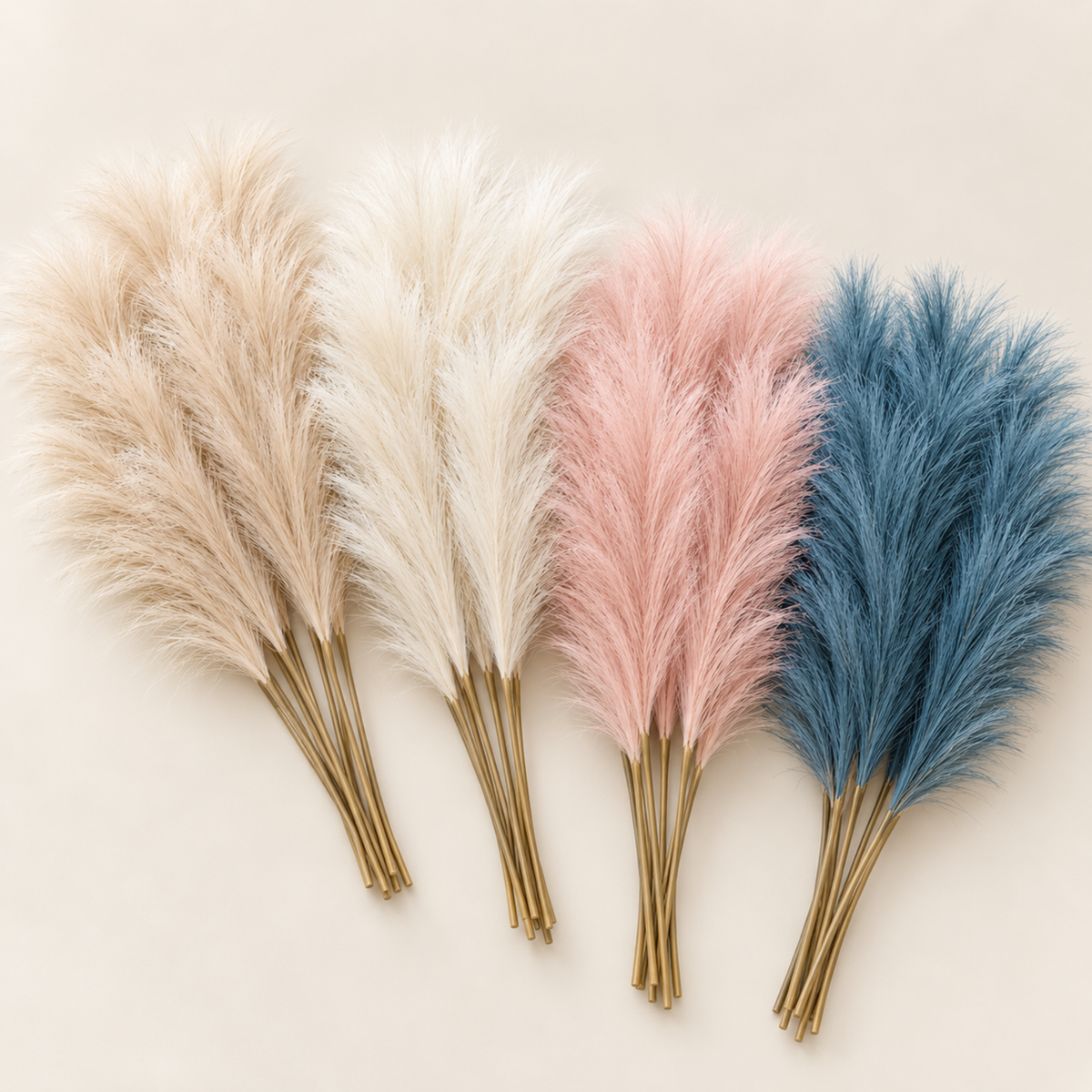 Faux Pampas Stems