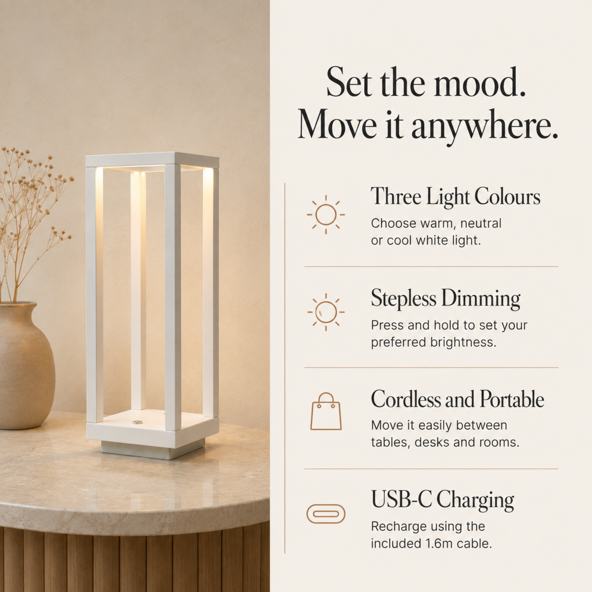 Cordless Table Lamp